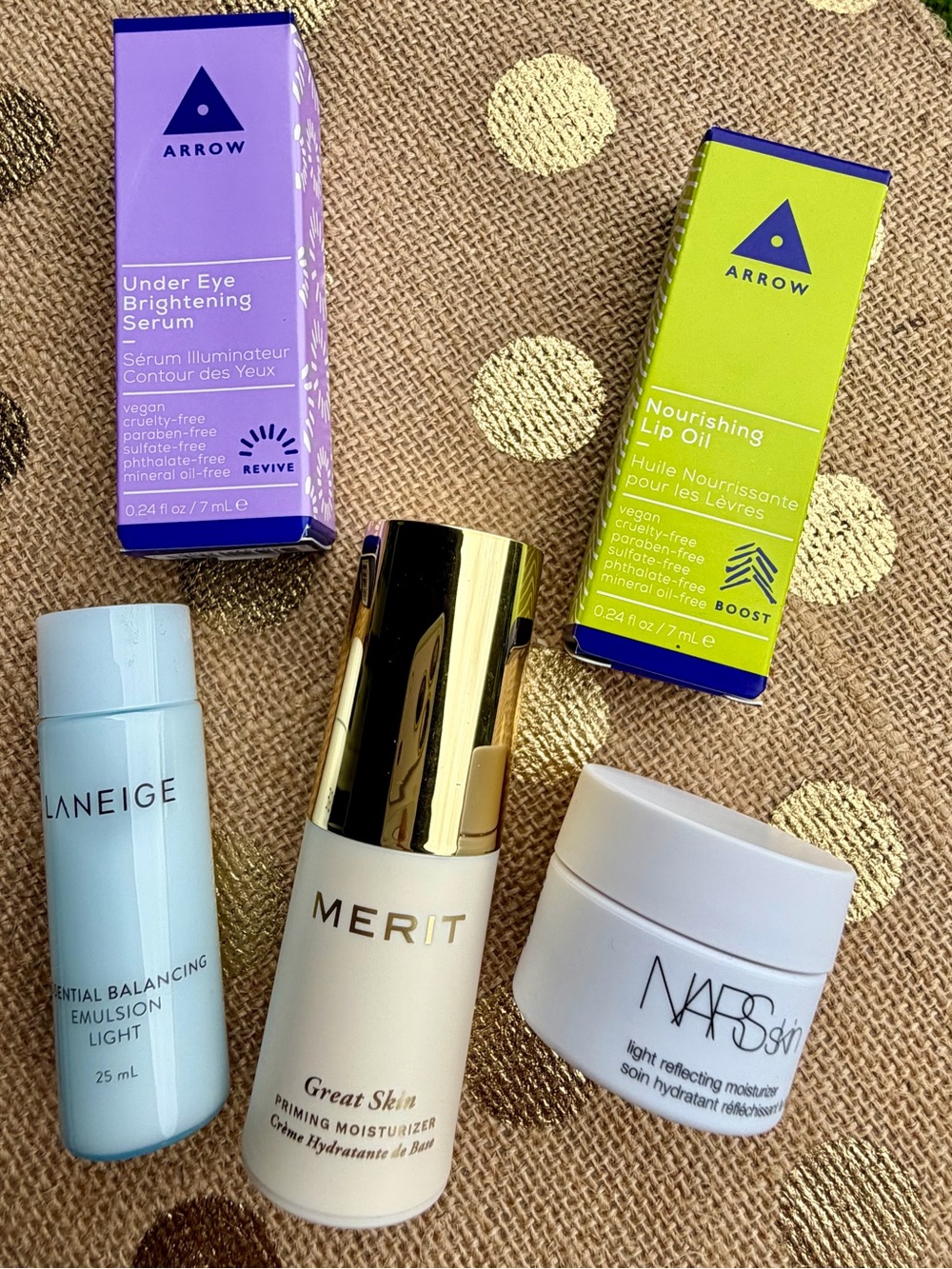Skincare Mini Mixed Bundle of 5 ~Travel Size ~Merit, Laniege, NARS & Arrow ~NEW!